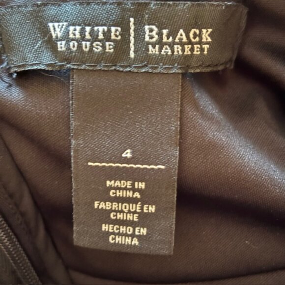 White House Black Market Black Midi Dress - Picture 8 of 10